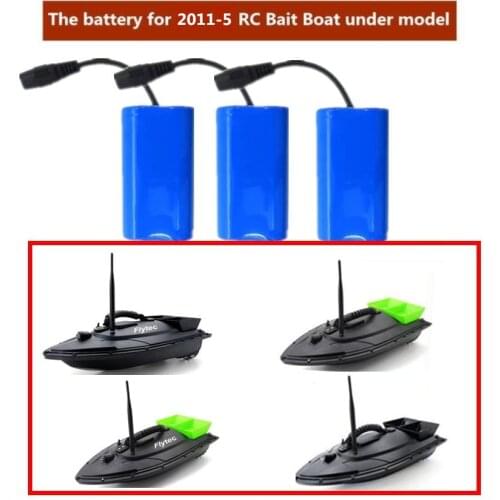 1PCS 2PCS 3PCS 4PCS 7.4V 5200mAh Battery for 2011-5 Smart RC Bait Boat Toy Fishing Finder Fish Boat Spare Parts Battery
