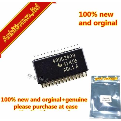 10pcs 100% new and orginal MSP430G2433IPW28R 430G2433 TSSOP28 MIXED SIGNAL MICROCONTROLLER in stock