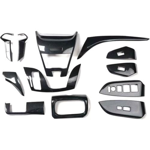 12pcs Car Styling Accessories For Honda Odyssey 2009-2014 Left Hand Drive Car Interior Window Gear Shift Panel Trim Moldings