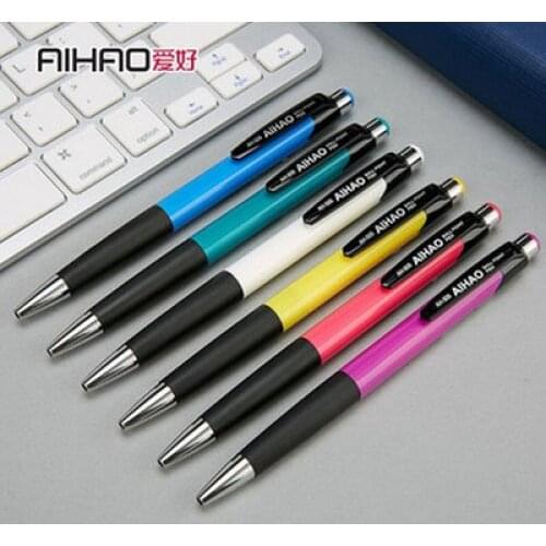 12pcs Retractable Ball Point Pen 0.7mm Colorful Bullet Roller Pens Students Stationary