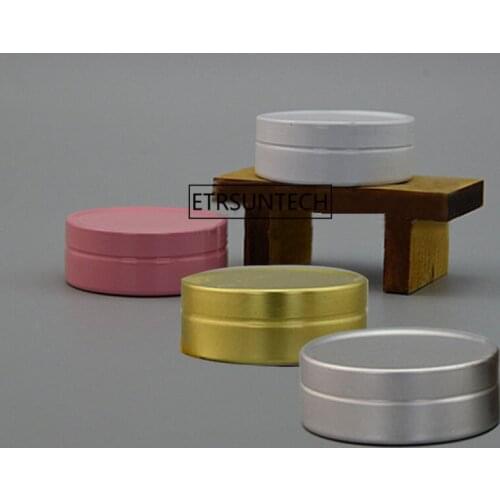 300pcs 10g Empty Aluminum Jar 10ml Pill Capsule Lip balm Batom Packing Cosmetic Cream Sample Bottles F2267