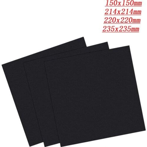 3D Printer Square Frosted Heated Bed Sticker 150/214/220/235 Printer Bed Removable Plate for Ender 3/5 Anet A6 A8 3d Printer