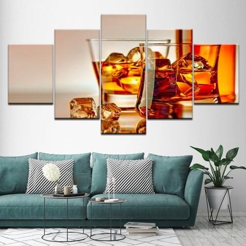 HD Printed 5 Piece Canvas Art Complete Works Of Grape Wine Canvas Painting Wall Pictures for Living Room Modern(No Frame)
