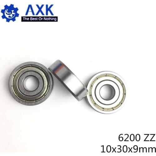 6200ZZ Bearing 10*30*9 mm ABEC-3 ( 8 PCS ) For Vacuums Deep Groove 6200 Z ZZ Ball Bearings 6200Z
