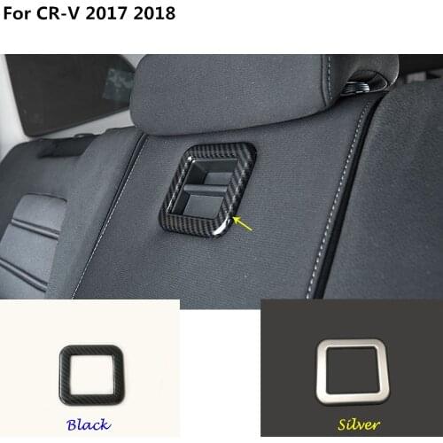 Car garnish cover trim accessories/Carbon fibre rear Seat adjustment adjust upside lamp frame 1pcs For Honda CRV CR-V 2017 2018