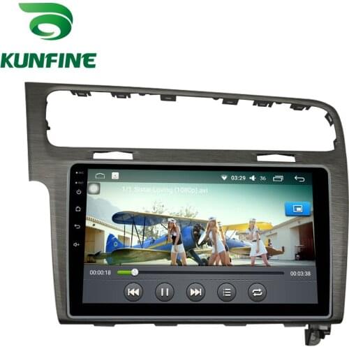 Android 10.0 Octa Core Car DVD GPS Navigation Player Deckless Car Stereo for VW GOLF7 2014-2019 bush gray color Radio wifi