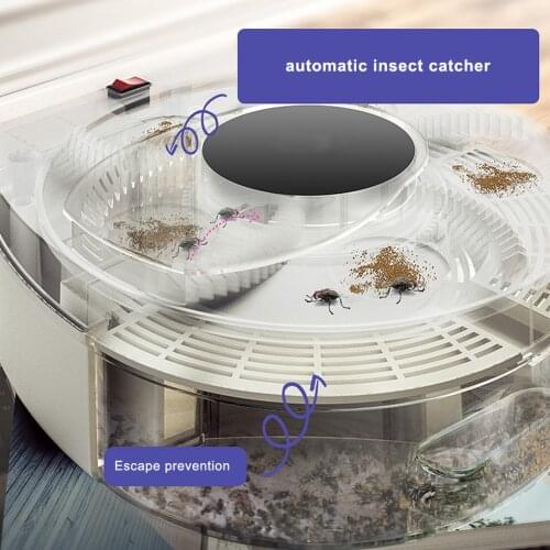Insect Catching Automatic Flying Bug Catching Machine Home Pest Control Electric Catcher USB Rechargeable