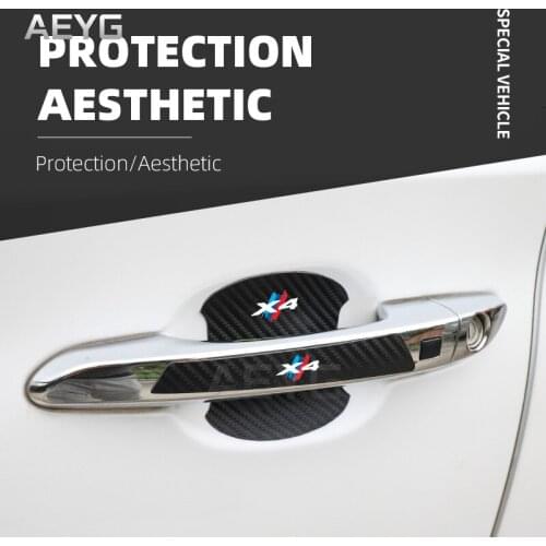 Car Door Handle Carbon Fiber Stickers Film For BMW X4 G02 F26 2020 2021 Protector Decals Vinyl Auto Automotive Goods Accessories