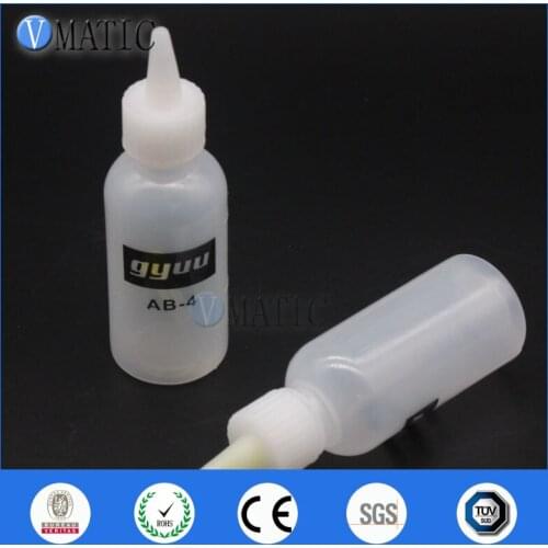 Free Shipping Plastic Glue Dispensing Needle Bottle 50ml With Blunt Tip Fill Needle 1" X 18G