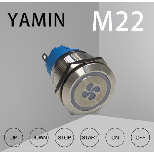 22mm Lock Momentary 1NO 1NC Luminous Character Lettering Start Stop Power Supply Laser Custom 3A 250VAC Metal Push Button Switch