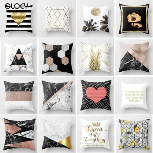 Bronze Pillow Pillow with Geometric Polyester Print Home Decor Pillow Cases Home Hotel Coupe Bed Decorative Backrest Pillow Case