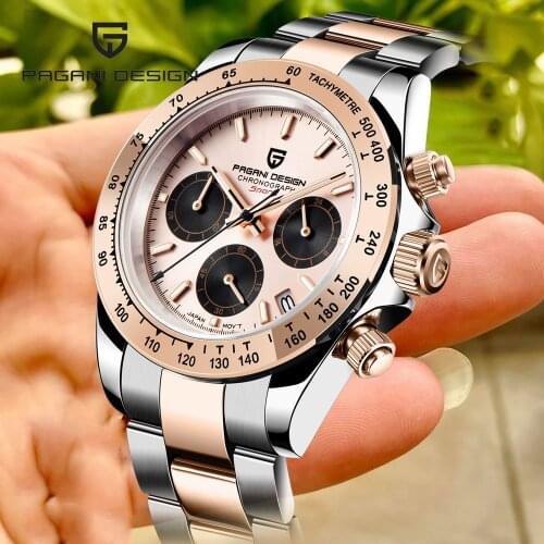 PAGANI DESIGN Mens Watches Top Brand Luxury Military Quartz Watches Stainless Steel Men Digital Wristwatches relogio masculino