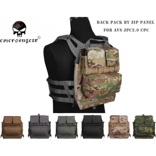 Emerson Back Pack BY ZIP Panel FOR AVS JPC2.0 CPC Tactical Vest Pouch Package EM9286