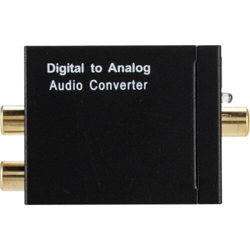 Digital to Analog audio Converter Optical SPDIF Coaxial to Stereo L/R RCA 3.5mm Jack Output Audio Adapter For HDTV DVD