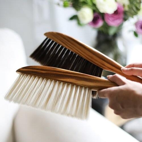 Nordic Style Wooden Dust Cleaning Brush Window Cleaner Wall Hanging Home Organizer Household Tool For Sofa Bed