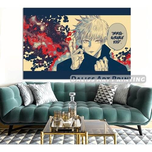 Canvas Anime Jujutsu Kaisen Pictures Home Decoration Paintings Poster HD Prints Wall Art Modular Living Room Framed