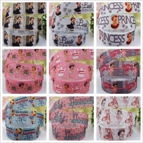 16561, 25MM Classic cartoon design Printed grosgrain ribbon, DIY handmadeHair accessories Material wedding gift wrap