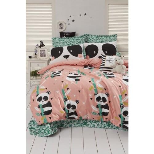 Bedding Set %100 Cotton With Pillowcase Duvet Cover Sets Linen Sheet Pink Double Queen Size Quilt Covers Bedclothes Modern Cute