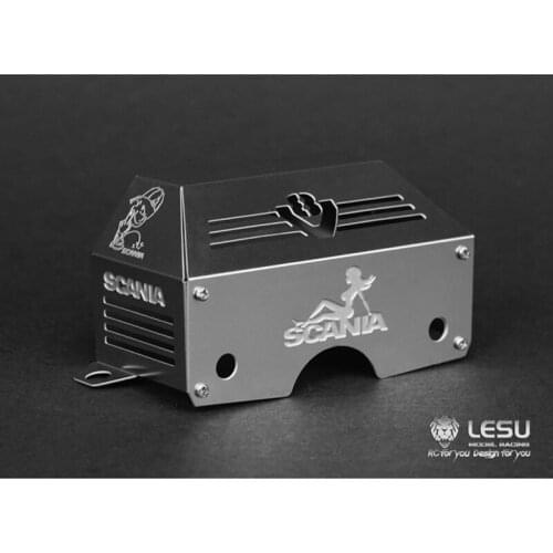 LESU 1/14 RC DIY TMY Sca Tractor Truck Car Metal Gearbox Engine CoverB TH04750-SMT3