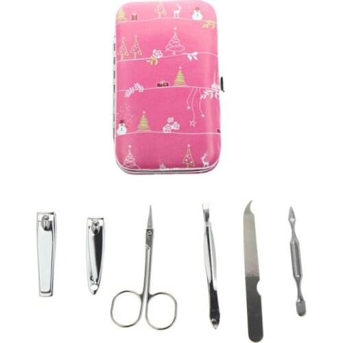 6Pcs/Set 5 Different Kinds AliExpress Shipping Manicura Manucure Best Quality Manicure Set Include Nail Scissor Nail Clipper