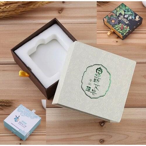 Matte Lamination Paper sleeve soap packaging box wholesale Drawer Packaging Sliding Paper Box Pull Out ---DH10083