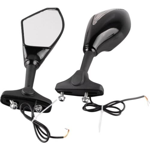 Motorcycle LED Indicator Rear View Side Mirrors Rearview Mirrors For Honda / Suzuki / Yamaha / Ducati All Street Bikes