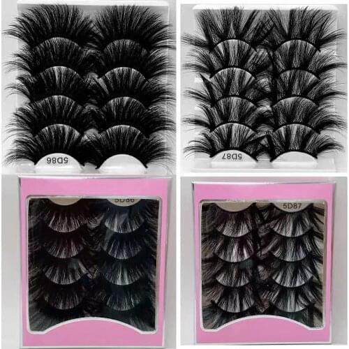 5pairs Multipack 3D mink lashes handmade false eyelashes fluffy dramatic eyelash natural eye makeup Eye imitation eye lashes
