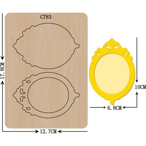 New Photo frame Wooden die Scrapbooking C-783 Cutting Dies Multiple sizes
