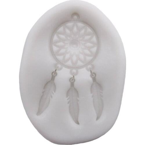 Wholesale 10 pcs Feather Silicone Mold Sugarcraft Chocolate Cupcake Baking Mold Fondant Cake Decorating Tools