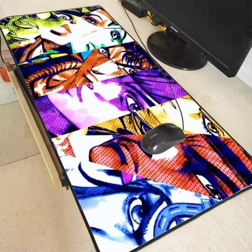 Mairuige Jojo Bizarre Adventure Game Mouse Mat Pad Unique Desktop Pad Laptop PC Computer Pad Gaming Lock Edge Large Mouse Pad