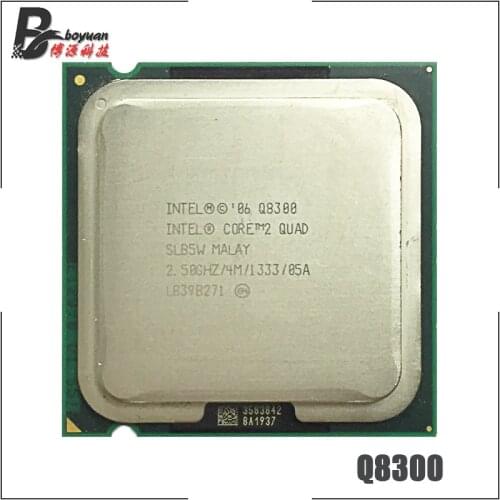 Intel Core 2 Quad Q8300 2.5 GHz Quad-Core CPU Processor 4M 95W 1333 LGA 775