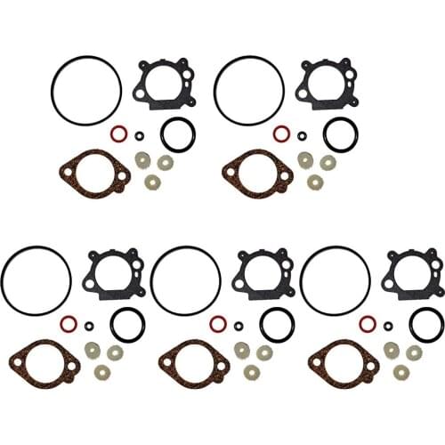 10 Sets Carburetor Repair Gasket For BS 490937 498260 498261 272653S Quantum 3.5HP 4HP 4.5HP 5HP 5.5HP 6HP 6.5hp Engine