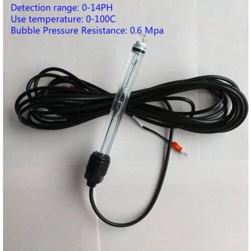 Industrial on-line high temperature PH glass electrode, strong acid and strong base PH electrode, corrosion resistant PH probe