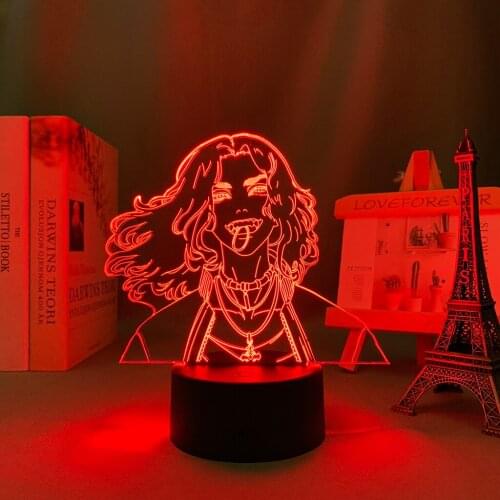 Anime Tokyo Revengers Baji LED Night Light for Child Bedroom Decoration Birthday Gift Room Desk Manga 3d Lamp Tokyo Revengers