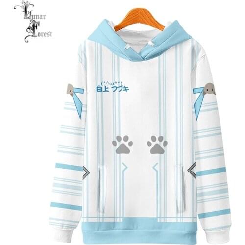 VTuber Shirakami Fubuki 3D Printing Men/Women Autumn Fashion Hoodies Sweatshirt Long Sleeves Pollover Plus Size