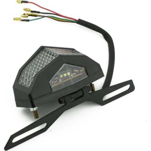 Universal Motorcycle Tail Rear Light Red Motorcycle Bike Rear Tail Stop Red Light Lamp for Dirt Bike taillight rear lamp braking