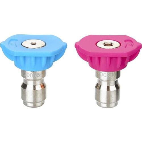 Second Story Quick-Connect Nozzle Tips For Power Washer, Soap And Rinse Jet Stream, Long Range Nozzle,1/4 Inch, 4000Psi, 2-Pack