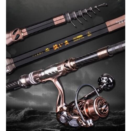 Japan imported flames short section carbon rock fishing rods small rock rods sea plate set ultra-light super hard Dual use