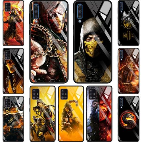 Game Mortal Kombat Glass For Samsung Galaxy A51 A71 A50 A70 Tempered Phone Case A31 A21s A30 A91 A41 M31 A40 A32 A12 Cover