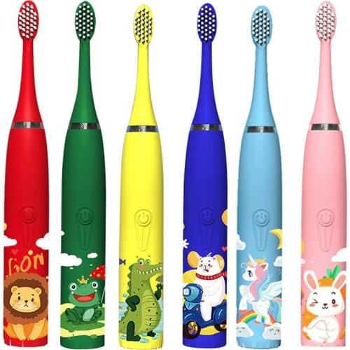 For Children Electric Toothbrush Cartoon Pattern Kids with Replace The Toothbrush Head Ultrasonic Electric Toothbrush xiaomi