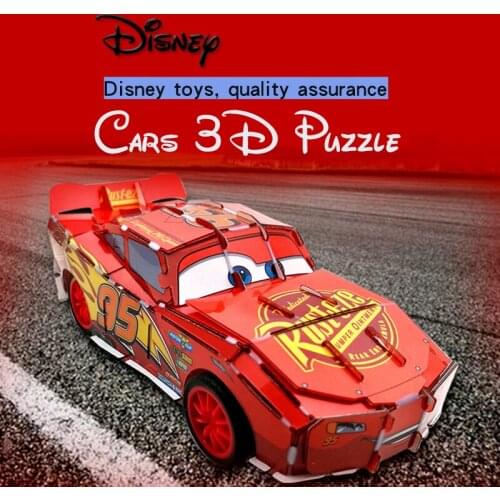 Disney Movie Pixar Car 3 Lightning Mcqueen Diy 3d Puzzle Education Toys Birthday Gifts For Boys Parent Child Interactive Toys