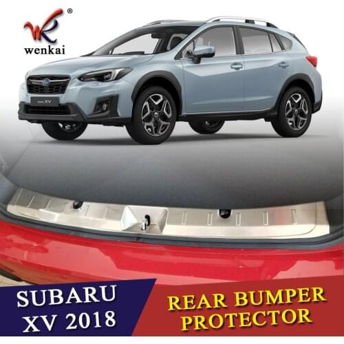 ACCESSORIES FIT FOR SUBARU XV 2017 2018 REAR BUMPER PROTECTOR STEP PANEL BOOT COVER SILL PLATE TRUNK TRIM