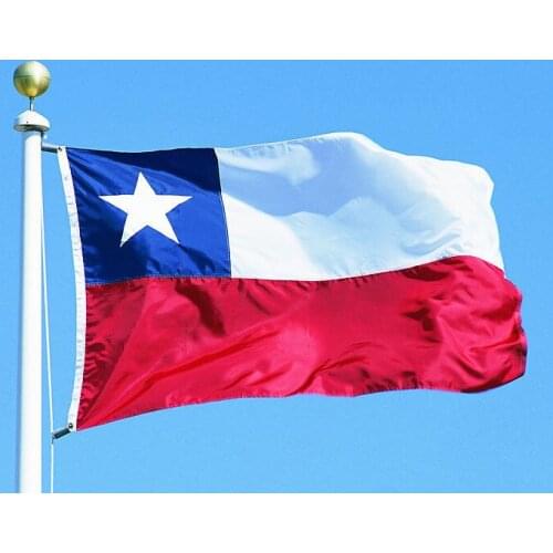 100% polyester National Flag of Chile Size 60x100cm/90x150cm/120x200cm/150x250cm/180x300cm banners
