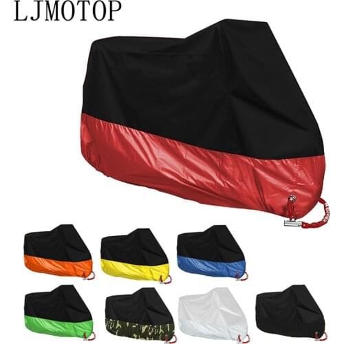 Motorcycle cover Large Size universal Outdoor Uv Protector for Scooter super waterproof Bike Rain Dustproof cover Free Shipping