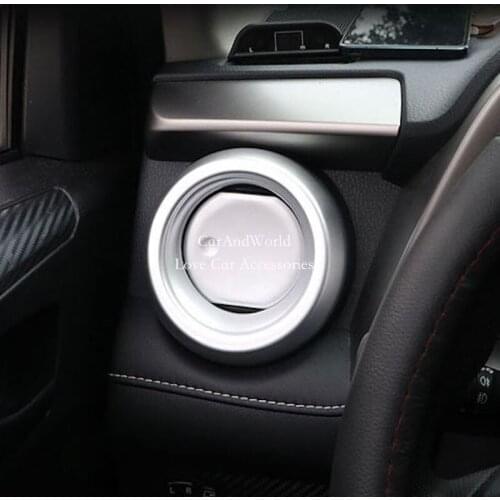 For Toyota RAV4 RAV 4 2016 2017 Left Right Air Condition Outlet Vent Adjust Panel Cover Trim ABS Chrome Car styling Accessories