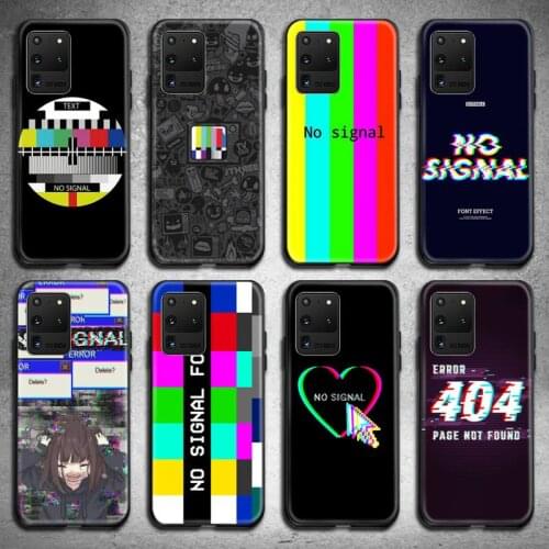 HOTCASHOP no signal Phone Case for Samsung S20 plus Ultra S6 S7 edge S8 S9 plus S10 5G lite 2020
