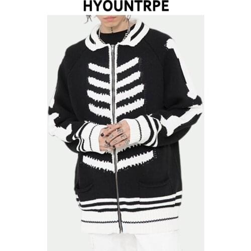 Мужские кардиганы на молнии HYOUNTRPE China At AliExpress