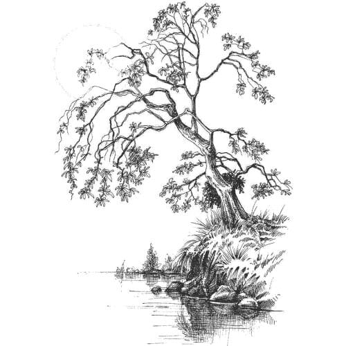 KLJUYP Trees Clear Stamps Scrapbook Paper Craft Clear stamp scrapbooking 04191