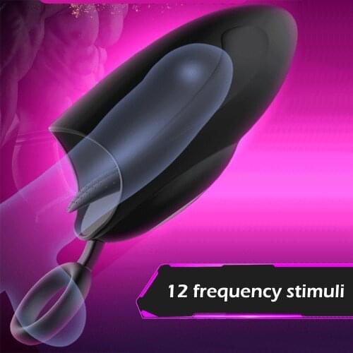 MIGYY Blowjob Male Masturbator For Men Penis Delay Trainer Automatic Oral Climax Glans Massager Pussy Sex Toys For Man