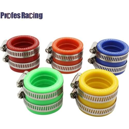 5 Colors 35mm Motorcycle Carburetor Rubber Adapter Inlet Intake Pipe For MIKUNI KEIHIN OKO KOSO PWK Carburetor accessory